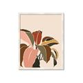 Picture of Color Block Leaves IV _GroupedProduct_Rectangle_Portrait_Framed_Matted_