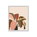 Picture of Color Block Leaves IV _GroupedProduct_Rectangle_Portrait_Framed_Matted_