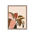 Picture of Color Block Leaves IV _GroupedProduct_Rectangle_Portrait_Framed_Matted_