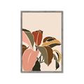 Picture of Color Block Leaves IV _GroupedProduct_Rectangle_Portrait_Framed_Matted_