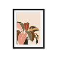 Picture of Color Block Leaves IV _GroupedProduct_Rectangle_Portrait_Framed_Matted_