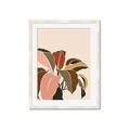 Picture of Color Block Leaves IV _GroupedProduct_Rectangle_Portrait_Framed_Matted_
