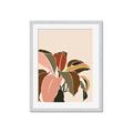 Picture of Color Block Leaves IV _GroupedProduct_Rectangle_Portrait_Framed_Matted_