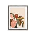 Picture of Color Block Leaves IV _GroupedProduct_Rectangle_Portrait_Framed_Matted_