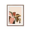 Picture of Color Block Leaves IV _GroupedProduct_Rectangle_Portrait_Framed_Matted_