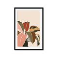 Picture of Color Block Leaves IV _GroupedProduct_Rectangle_Portrait_Framed_Matted_