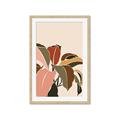 Picture of Color Block Leaves IV _GroupedProduct_Rectangle_Portrait_Framed_Matted_