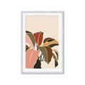 Picture of Color Block Leaves IV _GroupedProduct_Rectangle_Portrait_Framed_Matted_