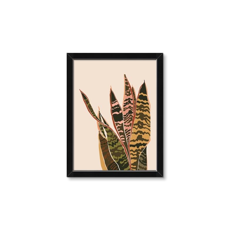 Picture of Color Block Leaves V _GroupedProduct_Rectangle_Portrait_Framed_Matted_
