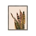Picture of Color Block Leaves V _GroupedProduct_Rectangle_Portrait_Framed_Matted_