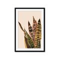 Picture of Color Block Leaves V _GroupedProduct_Rectangle_Portrait_Framed_Matted_