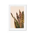 Picture of Color Block Leaves V _GroupedProduct_Rectangle_Portrait_Framed_Matted_