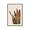 Picture of Color Block Leaves V _GroupedProduct_Rectangle_Portrait_Framed_Matted_