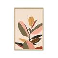 Picture of Color Block Leaves VI _GroupedProduct_Rectangle_Portrait_Framed_Matted_