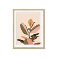 Picture of Color Block Leaves VI _GroupedProduct_Rectangle_Portrait_Framed_Matted_