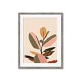 Picture of Color Block Leaves VI _GroupedProduct_Rectangle_Portrait_Framed_Matted_