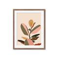 Picture of Color Block Leaves VI _GroupedProduct_Rectangle_Portrait_Framed_Matted_