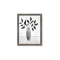 Picture of Black Vase Botanical I _GroupedProduct_Rectangle_Portrait_Framed_Matted_