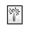 Picture of Black Vase Botanical I _GroupedProduct_Rectangle_Portrait_Framed_Matted_