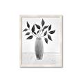 Picture of Black Vase Botanical I _GroupedProduct_Rectangle_Portrait_Framed_Matted_