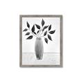 Picture of Black Vase Botanical I _GroupedProduct_Rectangle_Portrait_Framed_Matted_