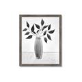Picture of Black Vase Botanical I _GroupedProduct_Rectangle_Portrait_Framed_Matted_