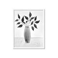 Picture of Black Vase Botanical I _GroupedProduct_Rectangle_Portrait_Framed_Matted_
