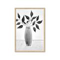 Picture of Black Vase Botanical I _GroupedProduct_Rectangle_Portrait_Framed_Matted_