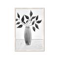 Picture of Black Vase Botanical I _GroupedProduct_Rectangle_Portrait_Framed_Matted_
