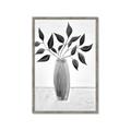 Picture of Black Vase Botanical I _GroupedProduct_Rectangle_Portrait_Framed_Matted_