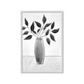 Picture of Black Vase Botanical I _GroupedProduct_Rectangle_Portrait_Framed_Matted_