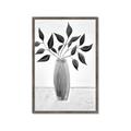 Picture of Black Vase Botanical I _GroupedProduct_Rectangle_Portrait_Framed_Matted_