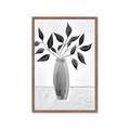 Picture of Black Vase Botanical I _GroupedProduct_Rectangle_Portrait_Framed_Matted_