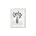 Picture of Black Vase Botanical I _GroupedProduct_Rectangle_Portrait_Framed_Matted_