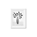 Picture of Black Vase Botanical I _GroupedProduct_Rectangle_Portrait_Framed_Matted_