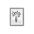 Picture of Black Vase Botanical I _GroupedProduct_Rectangle_Portrait_Framed_Matted_