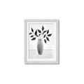 Picture of Black Vase Botanical I _GroupedProduct_Rectangle_Portrait_Framed_Matted_