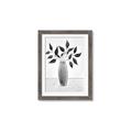 Picture of Black Vase Botanical I _GroupedProduct_Rectangle_Portrait_Framed_Matted_
