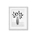 Picture of Black Vase Botanical I _GroupedProduct_Rectangle_Portrait_Framed_Matted_