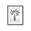Picture of Black Vase Botanical I _GroupedProduct_Rectangle_Portrait_Framed_Matted_