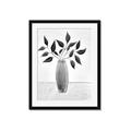Picture of Black Vase Botanical I _GroupedProduct_Rectangle_Portrait_Framed_Matted_