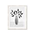 Picture of Black Vase Botanical I _GroupedProduct_Rectangle_Portrait_Framed_Matted_