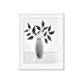 Picture of Black Vase Botanical I _GroupedProduct_Rectangle_Portrait_Framed_Matted_