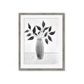 Picture of Black Vase Botanical I _GroupedProduct_Rectangle_Portrait_Framed_Matted_