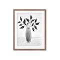 Picture of Black Vase Botanical I _GroupedProduct_Rectangle_Portrait_Framed_Matted_