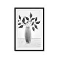 Picture of Black Vase Botanical I _GroupedProduct_Rectangle_Portrait_Framed_Matted_