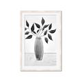 Picture of Black Vase Botanical I _GroupedProduct_Rectangle_Portrait_Framed_Matted_