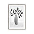 Picture of Black Vase Botanical I _GroupedProduct_Rectangle_Portrait_Framed_Matted_