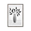 Picture of Black Vase Botanical I _GroupedProduct_Rectangle_Portrait_Framed_Matted_