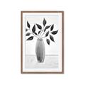 Picture of Black Vase Botanical I _GroupedProduct_Rectangle_Portrait_Framed_Matted_